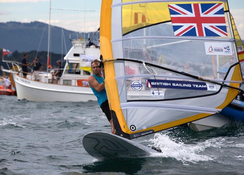 Nick Dempsey on day 5 of the ISAF Sailing World Championship photo copyright Ocean Images / British Sailing Team taken at  and featuring the RS:X class