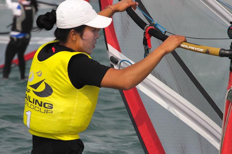 ISAF Sailing World Cup Qingdao medal races photo copyright ISAF taken at  and featuring the RS:X class