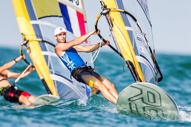 Nick Dempsey at the ISAF Sailing World Cup Final in Abu Dhabi photo copyright Pedro Martinez / Sailing Energy / ISAF taken at  and featuring the RS:X class