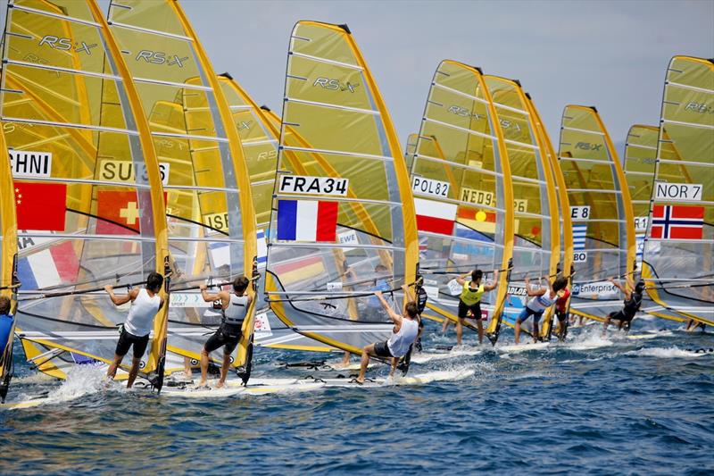 ISAF Sailing World Cup Hyères photo copyright Christophe Launay / Fédération Française de Voile taken at COYCH Hyeres and featuring the RS:X class