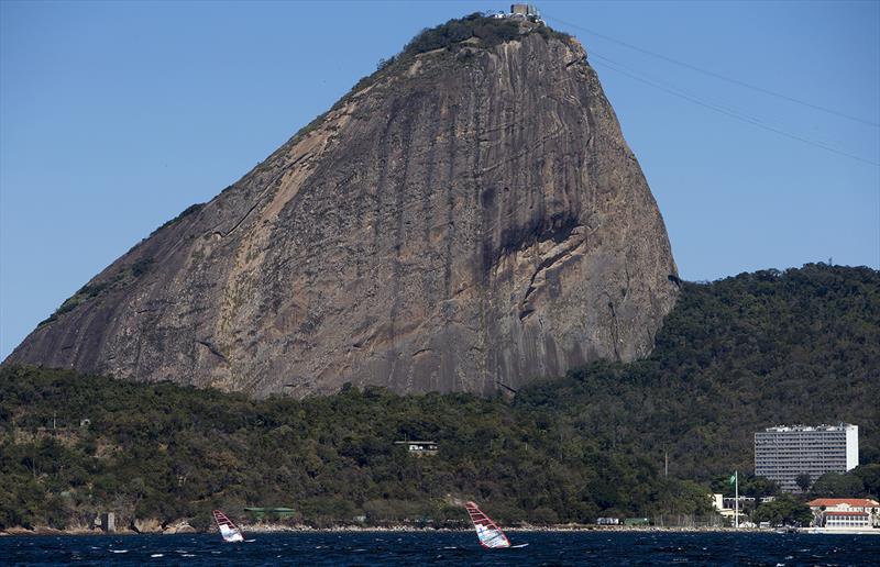Bryony Shaw on day 6 of the Aquece Rio – International Sailing Regatta photo copyright Ocean Images / British Sailing Team taken at  and featuring the RS:X class