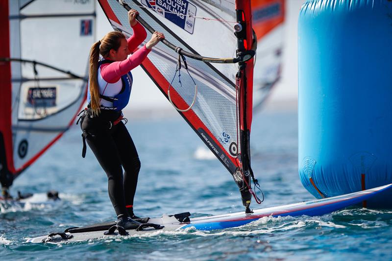Emily Hall set for the  RYA Youth Nationals photo copyright Paul Wyeth / RYA taken at Plas Heli Welsh National Sailing Academy and featuring the RS:X class