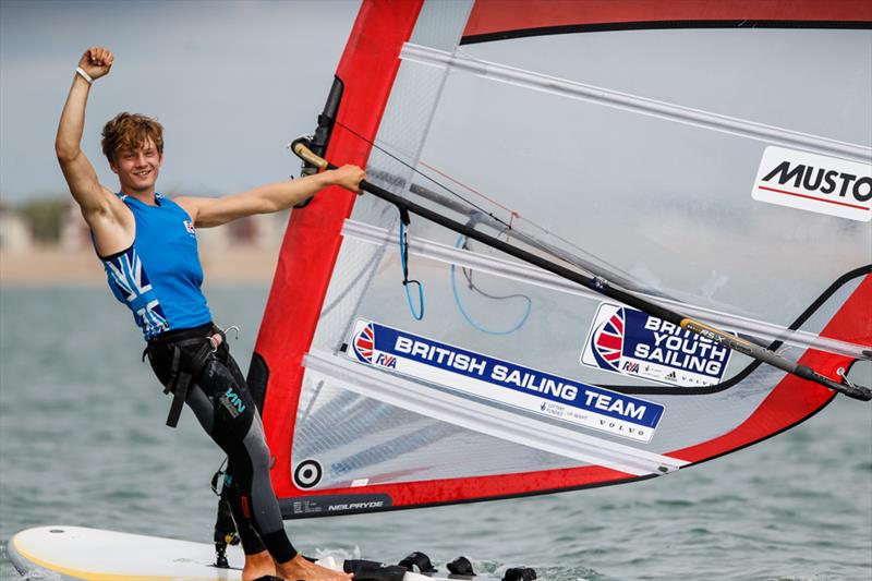 Boys RS:X Gold for Andy Brown at the RYA Youth Nationals - photo © Paul Wyeth / RYA