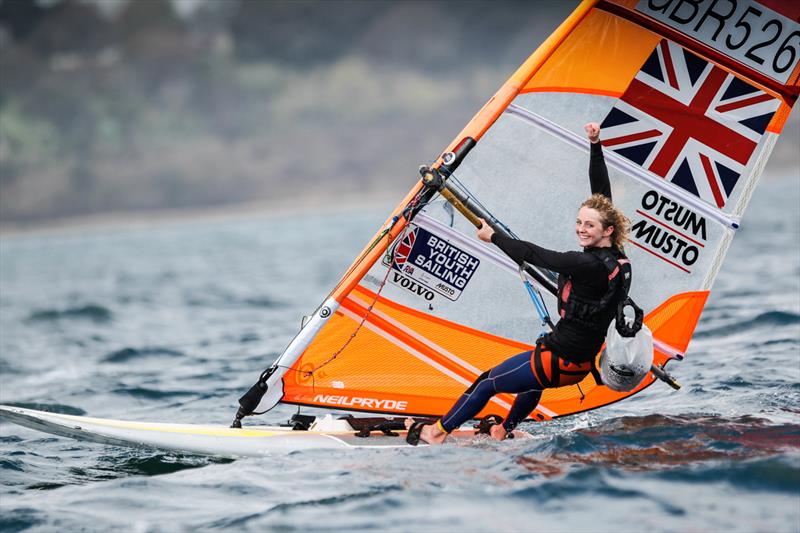 Erin Watson wins the 2018 RYA RS:X Youth National Championships at Weymouth photo copyright Paul Wyeth / RYA taken at Weymouth & Portland Sailing Academy and featuring the RS:X class