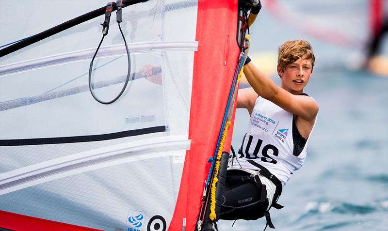 Halank at 2016 Aon Youth Sailing World Championships photo copyright Pedro Martinez / Sailing Energy taken at Torbay Sailing Club and featuring the RS:X class