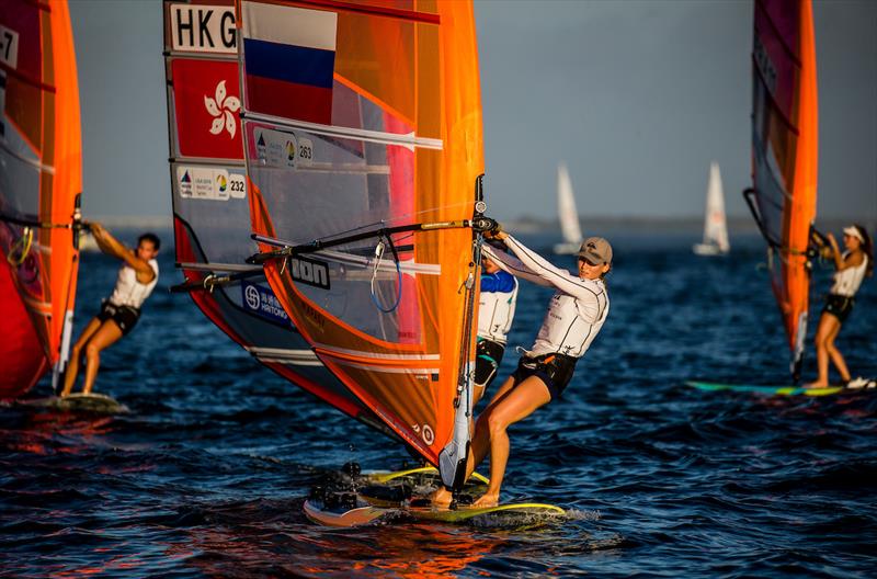 Stefania Elfutina (RUS) - Miami 2018 World Cup Series photo copyright Jesus Renedo / Sailing Energy taken at  and featuring the RS:X class