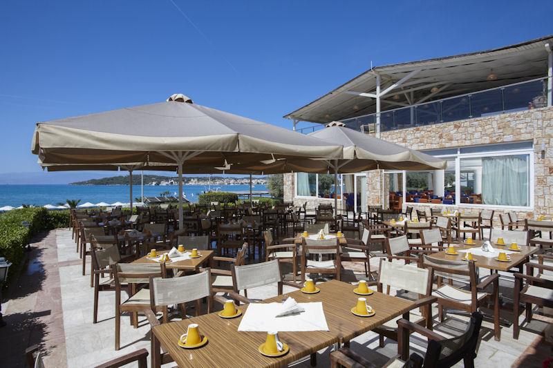 Porto Heli Beach Resort Breakfast Restaurant photo copyright Ocean Elements taken at  and featuring the  class