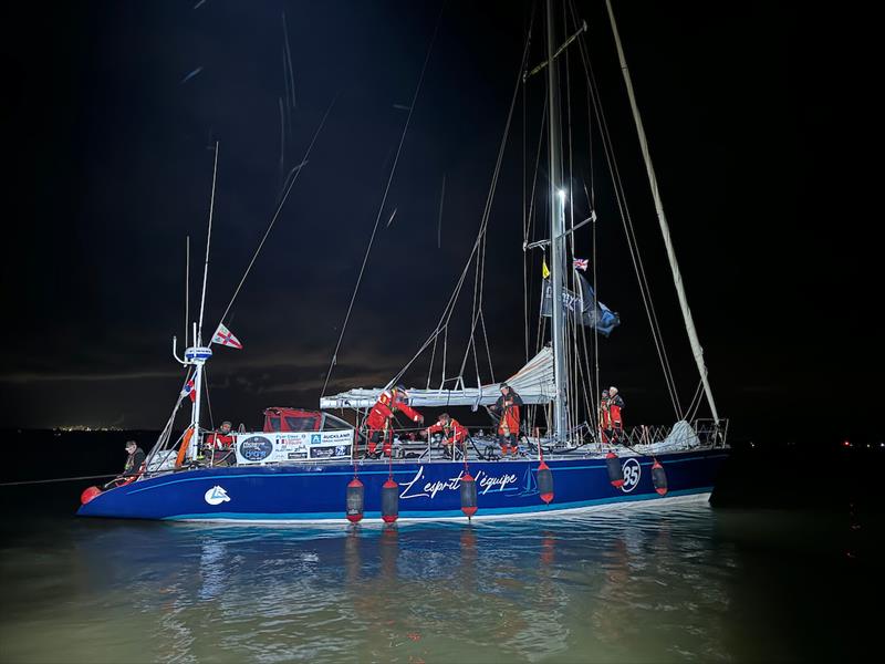 Designed by architect Philippe Briand, L'Esprit d'équipe, formerly known as 33 Export and Esprit de Liberté, has participated in three Whitbread races, winning the 1985 edition photo copyright Aïda Valceanu/ OGR2023 taken at Royal Yacht Squadron and featuring the Ocean Globe Race class