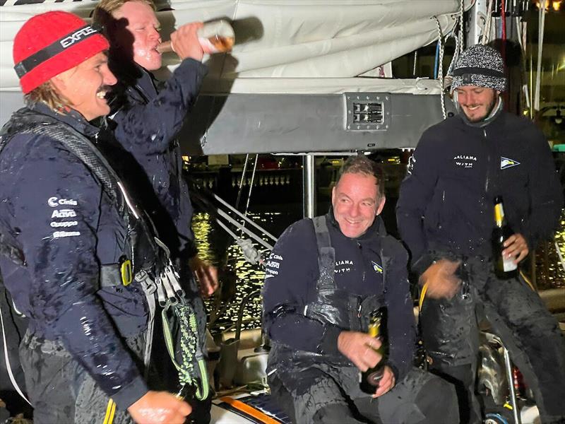 Skipper Tapio Lehtinen looks at his young crew with pride photo copyright Don McIntyre / OGR2023 taken at  and featuring the Ocean Globe Race class