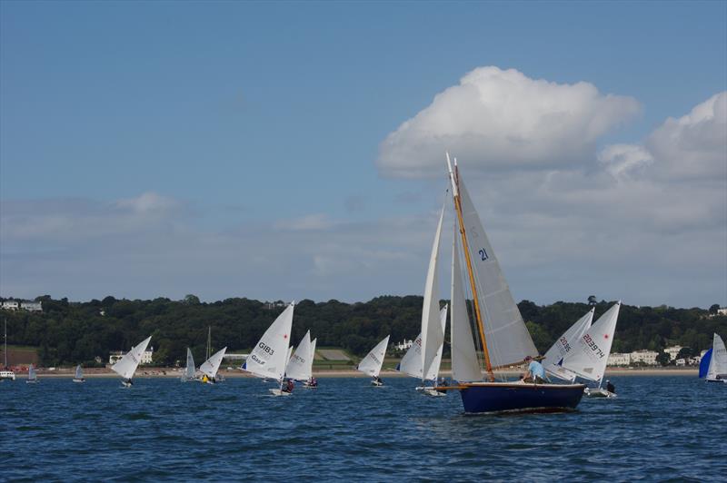 Jamesina (Malcolm Annan) and Class 8 fleet at the RCIYC Spring Regatta photo copyright Bill Harris taken at Royal Channel Islands Yacht Club and featuring the Gaffers class