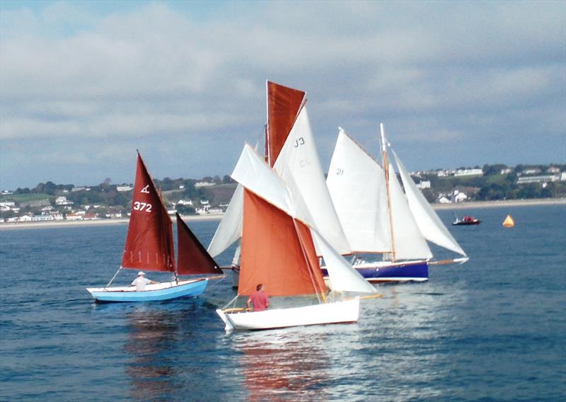 Dayboat Start during the Jackson Yacht Services Bay Race Series photo copyright Bill Harris taken at Royal Channel Islands Yacht Club and featuring the Gaffers class