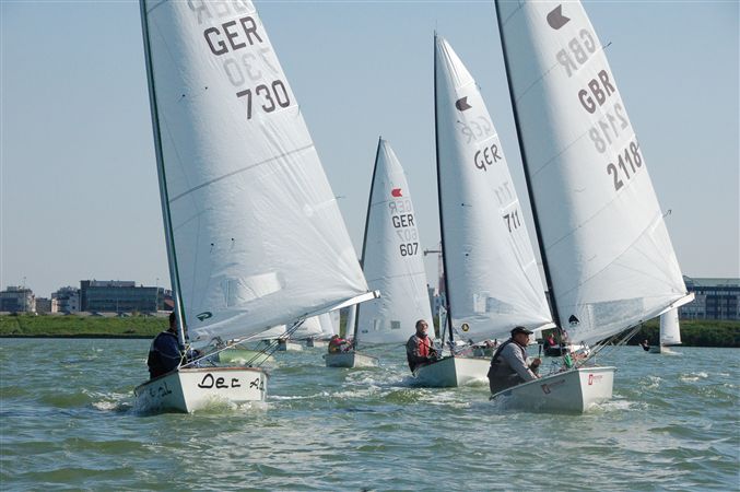 26 OKs from 5 nations attend the Belgian nationals on Lake Galgenweel in Antwerp photo copyright Eric de Smedt taken at  and featuring the OK class