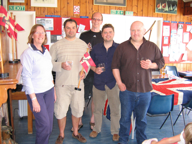 Prizewinners at the Upper Thames OK open photo copyright Martin Collen taken at Upper Thames Sailing Club and featuring the OK class
