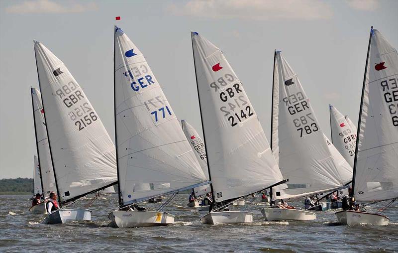 Day 2 of the OK Dinghy European Championship photo copyright Ania Pawlaczyk taken at Yachtclub Steinhuder Meer and featuring the OK class