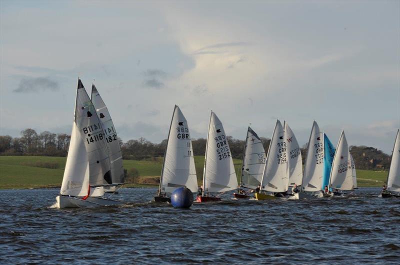 The slower fleet during Blithfield Barrel Round 3 photo copyright Don Stokes taken at Blithfield Sailing Club and featuring the OK class