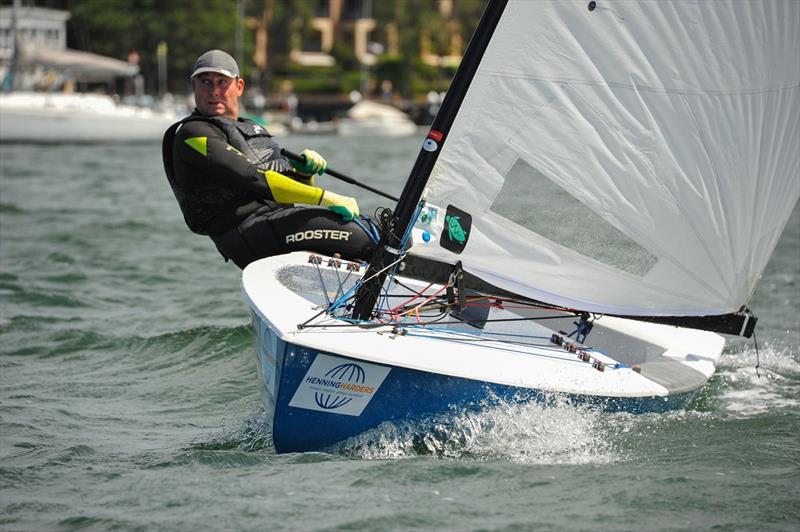Mark Jackson has moved to the top of the standings on day 4 at the Australian OK Nationals photo copyright Bruce Kerridge taken at Drummoyne Sailing Club and featuring the OK class