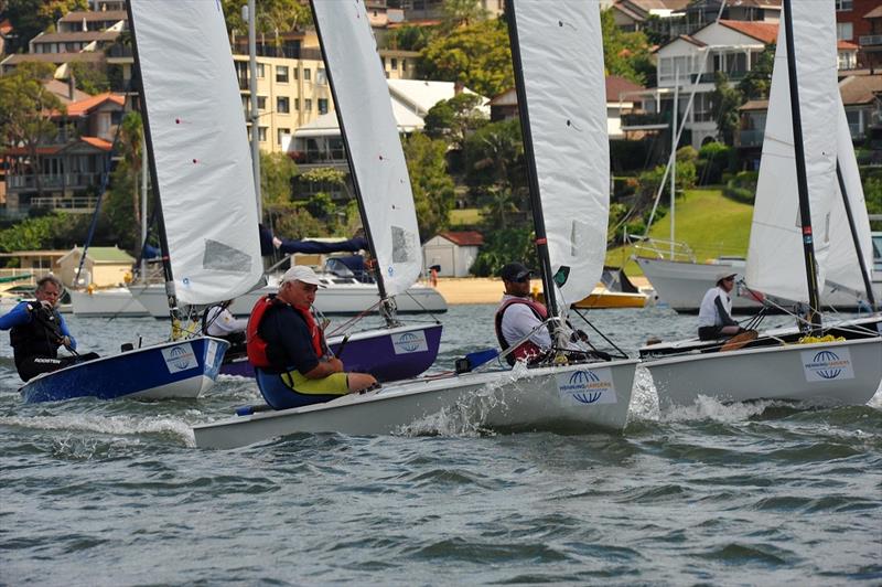 Can it get any closer on day 4 at the Australian OK Nationals photo copyright Bruce Kerridge taken at Drummoyne Sailing Club and featuring the OK class