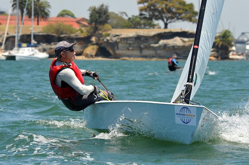 Runner up Mark Skelton on the final day of the Australian OK Nationals photo copyright Bruce Kerridge taken at Drummoyne Sailing Club and featuring the OK class