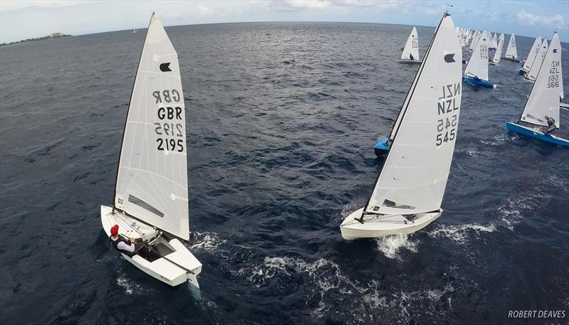 2017 OK Dinghy Worlds day 1 photo copyright Robert Deaves taken at Barbados Yacht Club and featuring the OK class
