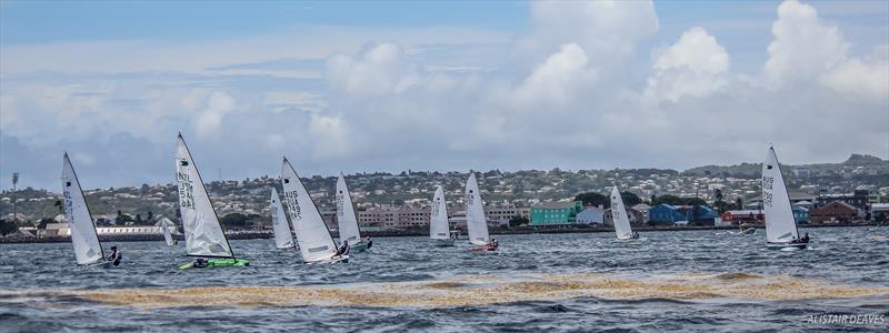 2017 OK Dinghy Worlds day 2 photo copyright Alastair Deaves taken at Barbados Yacht Club and featuring the OK class