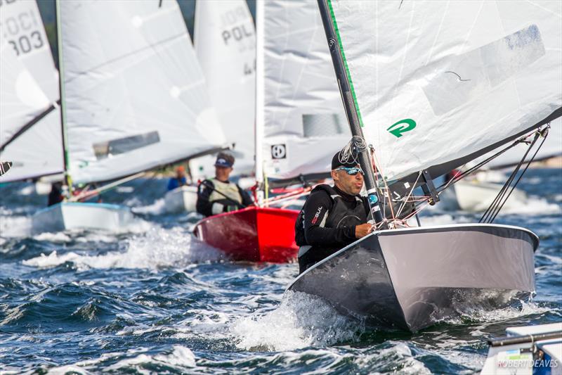 OK Dinghy European Championship day 1 photo copyright Robert Deaves taken at  and featuring the OK class