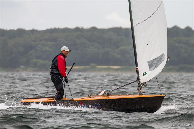 Anders Andersen on day 3 of the OK Dinghy European Championship photo copyright Robert Deaves taken at  and featuring the OK class
