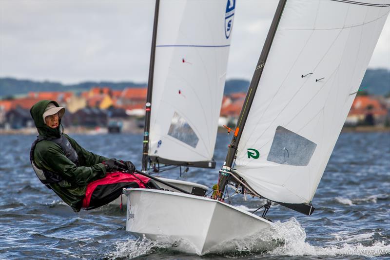 Lars Johan Brodtkorb on day 3 of the OK Dinghy European Championship photo copyright Robert Deaves taken at  and featuring the OK class