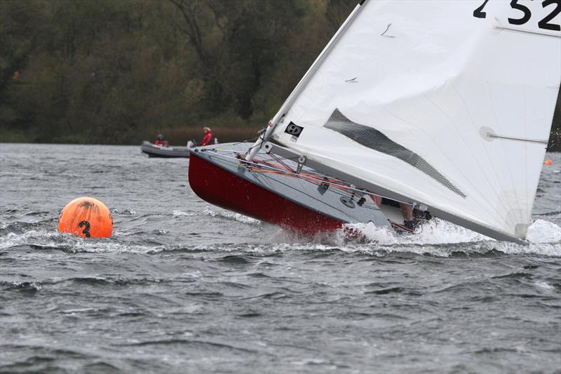 Battling Storm Brian during the South Staffs OK Open photo copyright Tim Coleshaw taken at South Staffordshire Sailing Club and featuring the OK class