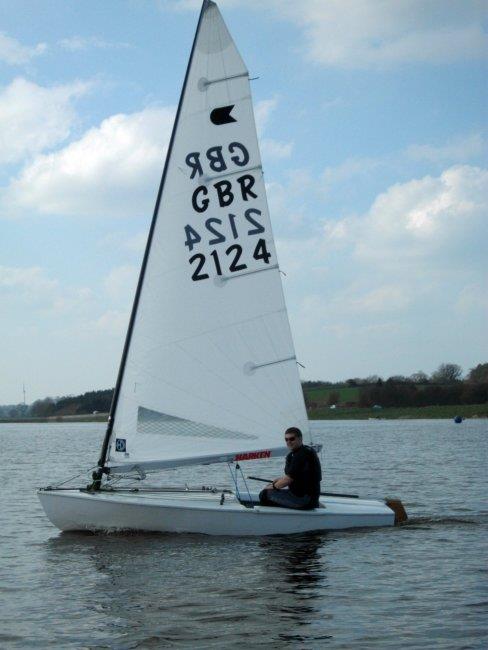 Will Croxford from South Staffs winning the best improved award during the OK Inlands photo copyright Phil Mason taken at Blithfield Sailing Club and featuring the OK class