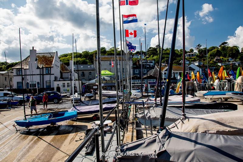 Lyme Regis is getting busy photo copyright Robert Deaves taken at Lyme Regis Sailing Club and featuring the OK class