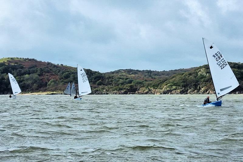 Tony Woods leads during the OK class Northern and Scottish Championship at Solway photo copyright Richard Bishop taken at Solway Yacht Club and featuring the OK class