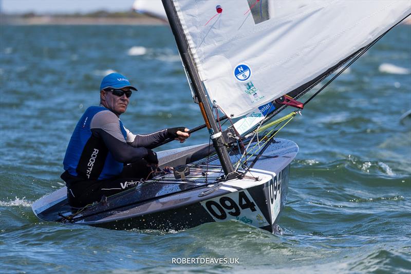 David Clark (AUS) wins the OK Dinghy Australian Championship at the RQYS, Brisbane photo copyright Robert Deaves / www.robertdeaves.uk taken at Royal Queensland Yacht Squadron and featuring the OK class