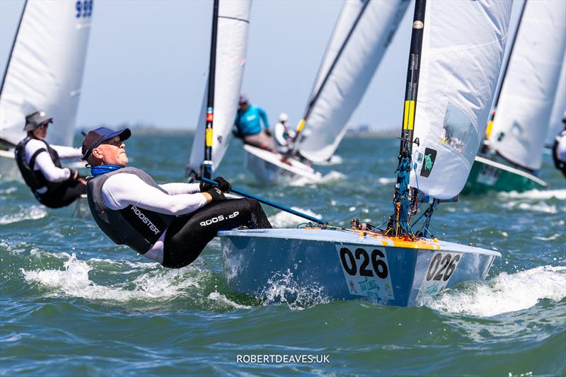 Patric Mure - Tan Lines OK Dinghy World Championship photo copyright Robert Deaves taken at  and featuring the OK class