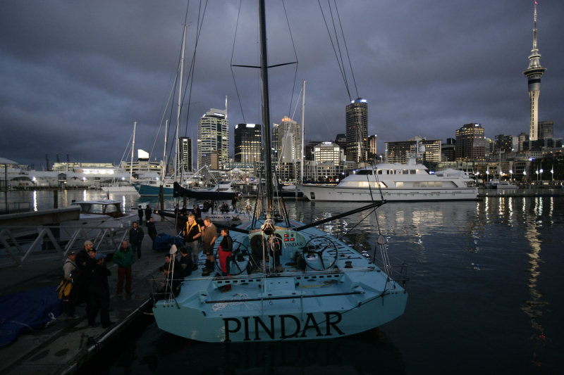 Pindar’s new cutting edge Open 60 hits the water photo copyright Jon Nash taken at  and featuring the IMOCA class