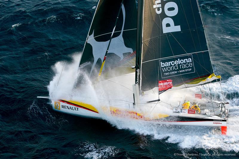 Cheminées Poujoulat during the Barcelona World Race photo copyright Gilles Martin-Raget / Barcelona World Race taken at  and featuring the IMOCA class