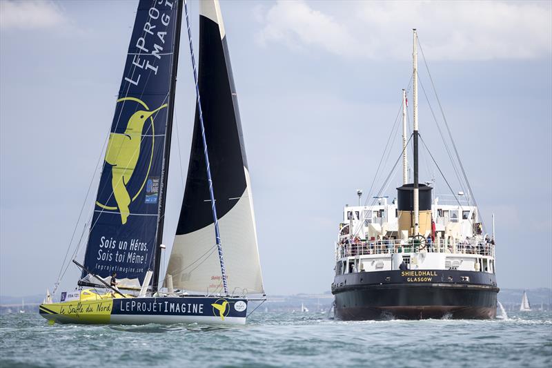 Rolex Fastnet Race start in the Solent photo copyright Alex Irwin / www.sportography.tv taken at  and featuring the IMOCA class
