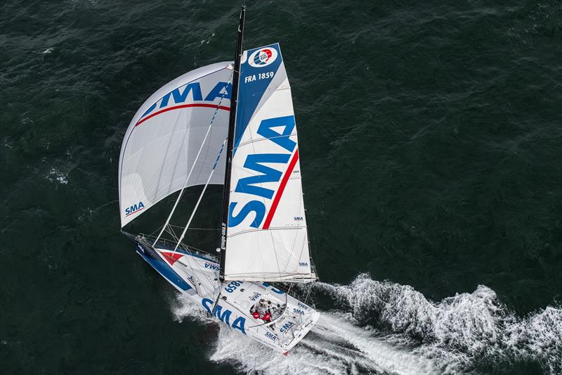 Paul Meilhat, skipper of the IMOCA 60, SMA, has confirmed his participation in The Transat 2016 photo copyright Jean Marie Liot / DPPI / SMA taken at  and featuring the IMOCA class