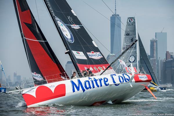 New York–Vendée (Les Sables d'Olonne) departing New York photo copyright Amory Ross / Sea&Co taken at  and featuring the IMOCA class