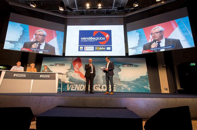 2016-2017 Vendée Globe press conference in Paris photo copyright Vendée Globe / DPPI / Olivier Blanchet taken at  and featuring the IMOCA class
