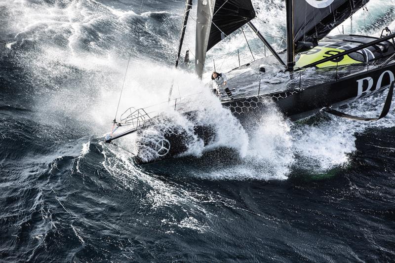 Alex Thomson on the IMOCA 60 Hugo Boss photo copyright Hugo Boss taken at  and featuring the IMOCA class