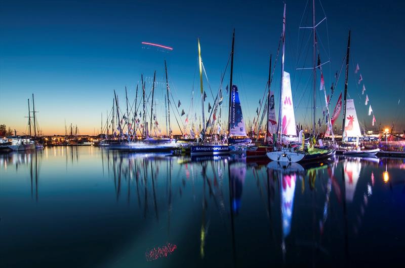 Eve of the Vendée Globe 2016/17 start photo copyright Vincent Curutchet / DPPI / Vendee Globe taken at  and featuring the IMOCA class