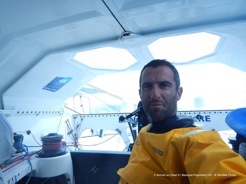 Armel Le Cleac'h on Banque Populaire VIII during the Vendée Globe photo copyright Armel Le Cleac'h / Banque Populaire VIII / Vendee Globe taken at  and featuring the IMOCA class