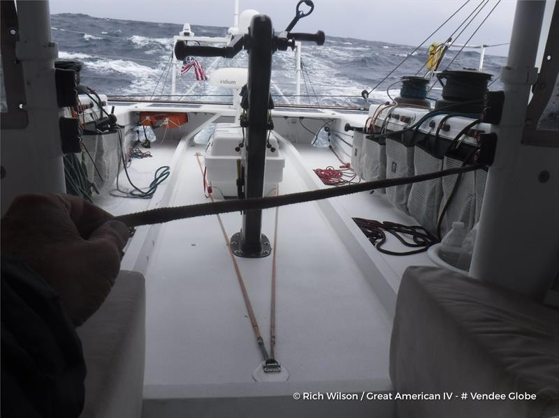 Rich Wilson on Great American IV during the Vendée Globe photo copyright Rich Wilson / Great American IV / Vendee Globe taken at  and featuring the IMOCA class