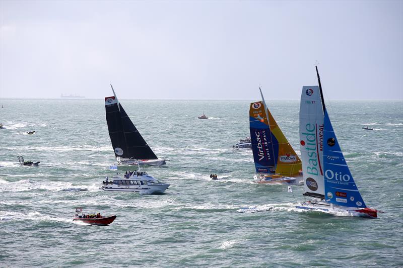 Transat Jacques Vabre 2017 start in Le Havre photo copyright Jean-Marie Liot / ALeA / TJV17 taken at  and featuring the IMOCA class