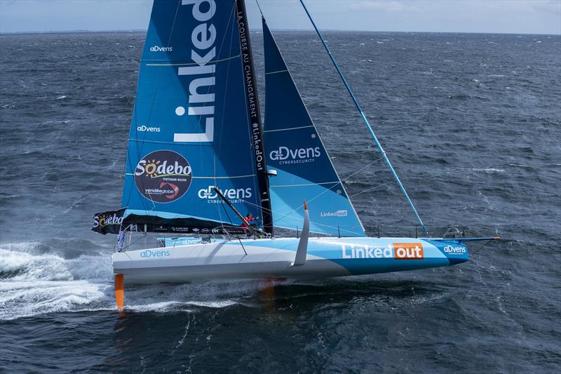 Thomas Ruyant, LinkedOut photo copyright Pierre Bouras / TR Racing taken at  and featuring the IMOCA class