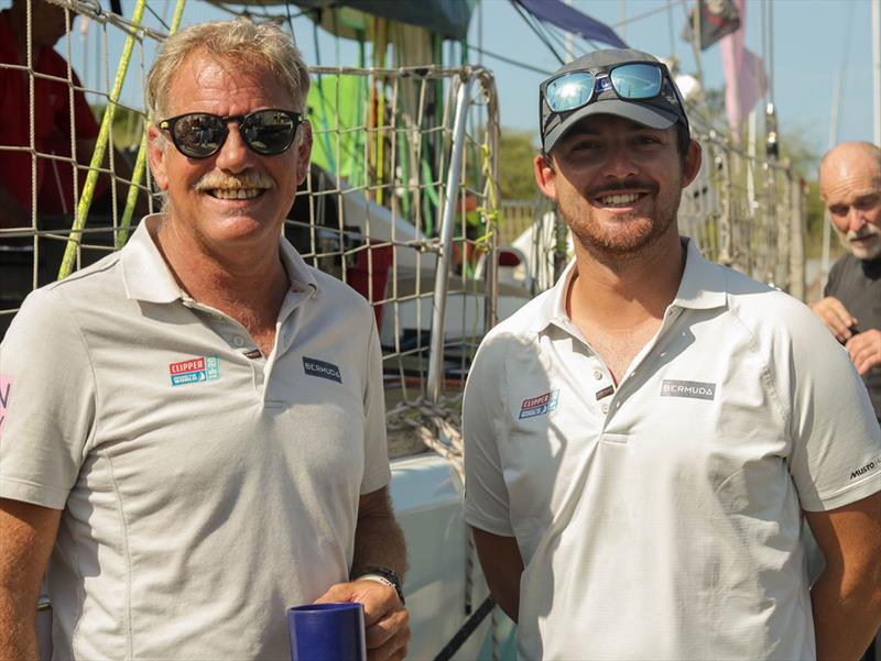 Max Rivers with Skipper David ‘Wavy' Immelman - Clipper Race photo copyright Clipper Race taken at  and featuring the IMOCA class