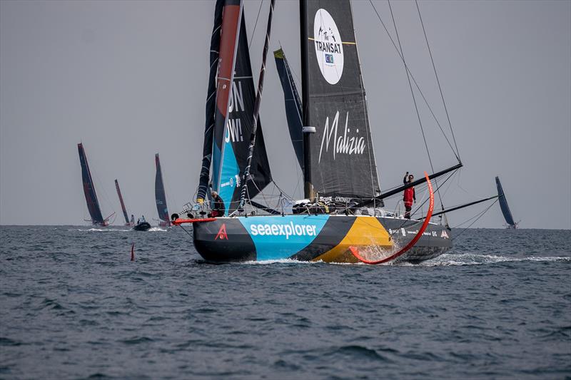 Malizia - Seaexplorer was the winning IMOCA of the Transat CIC parade around the Île de Groix this Tuesday photo copyright Marie Lefloch / Team Malizia taken at  and featuring the IMOCA class