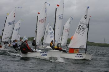 330 young sailors take part in the Volvo Musto Optimist Inlands at Grafham