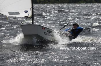 Alasdair Ireland during the Brown Cup at Loch Earn
