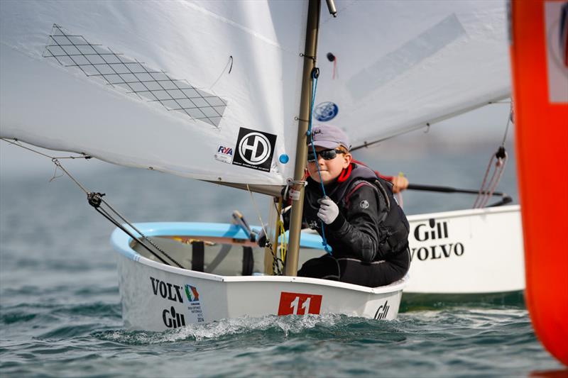 Henry Chandler on day 2 of the RYA South Zone Championships photo copyright Paul Wyeth / RYA taken at Weymouth & Portland Sailing Academy and featuring the Optimist class